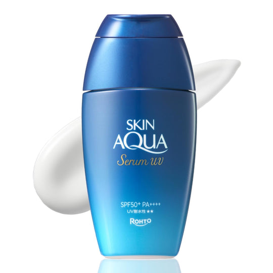 Skin Aqua Hyaluronic Serum UV SPF50 PA++++ Makeup Base 3 Types of Hyaluronic Acid 50ml - WAFUU JAPAN