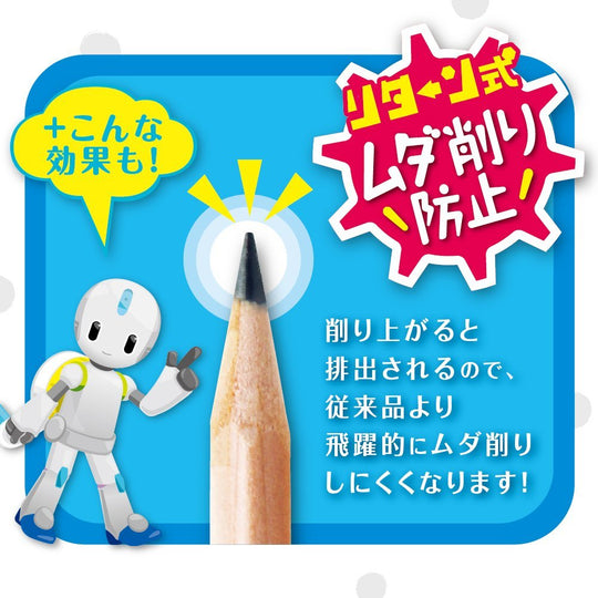 Sonic Pencil Sharpener Manual Transparent Model EK4297T - WAFUU JAPAN