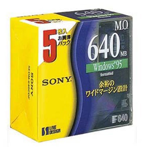 SONY 3.5" MO disks 640MB Windows format 5EDM-640CDF - WAFUU JAPAN