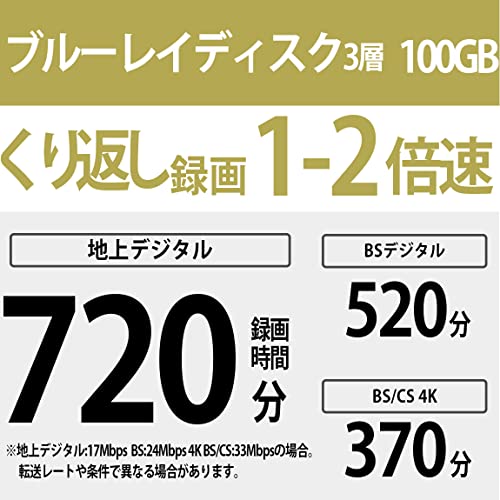 SONY Blu-ray Disc 10 Packs 100GB 2X Speed BD-RE XL 10BNE3VEPS2 - WAFUU JAPAN