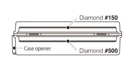 Suehiro HW5G - DADA Dual - Grit Diamond Dresser 150/500 with Handle Case - WAFUU JAPAN
