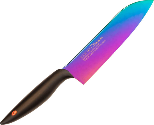 Sumikama Kasumi Santoku knife titanium coated 180mm Made in Japan 22018/RA