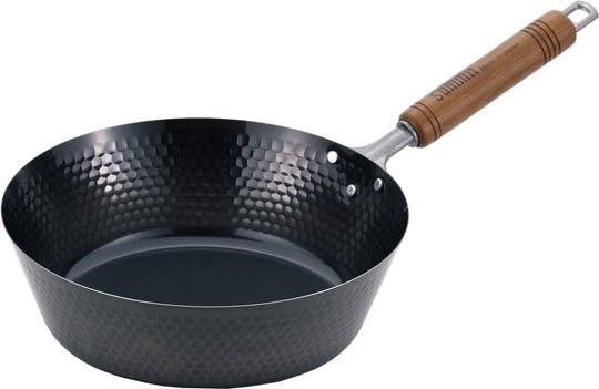 Summit Kogyo Hammered Deep Frying Pan 26cm 28cm - WAFUU JAPAN