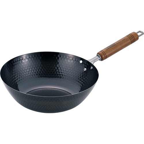 Summit Kogyo Iron Hammered Beijing Wok 20cm 22cm 24cm 27cm 30cm 33cm - WAFUU JAPAN