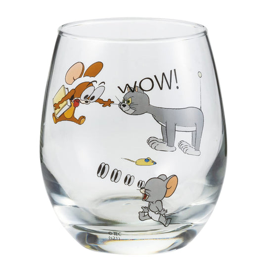 Sun Art Tom and Jerry 3D Glass Tuffy 330ml Made in Japan SAN3716 - WAFUU JAPAN