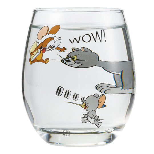 Sun Art Tom and Jerry 3D Glass Tuffy 330ml Made in Japan SAN3716 - WAFUU JAPAN