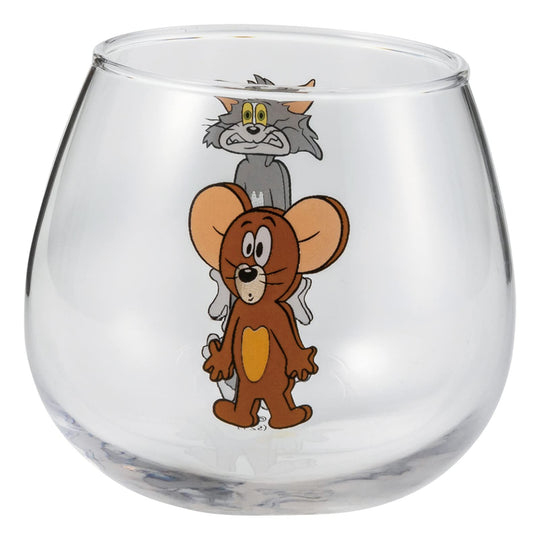 Sun Art Tom and Jerry Wobble Tumbler Glass 290ml SAN3717 - 1 Japan Made - WAFUU JAPAN