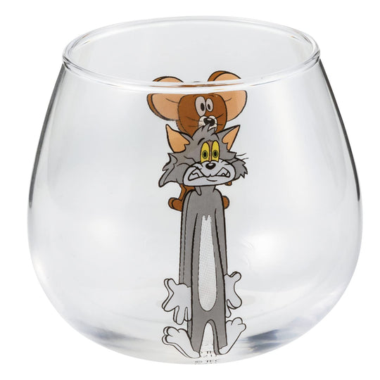 Sun Art Tom and Jerry Wobble Tumbler Glass 290ml SAN3717 - 1 Japan Made - WAFUU JAPAN
