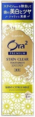 Sunstar Ora2 Stain Clear Shiny Citrus Mint 100g - WAFUU JAPAN