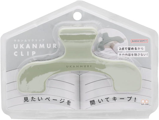 Sunstar Stationery Die - Cut Ukammuri Clip Water Clear S3623300 - WAFUU JAPAN
