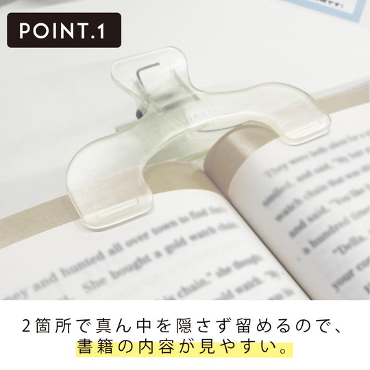 Sunstar Stationery Die - Cut Ukammuri Clip Water Clear S3623300 - WAFUU JAPAN