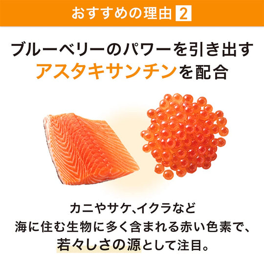 Suntory Blueberry Bilberry Astaxanthin Vitamin Supplement 30 - Day Supply - WAFUU JAPAN