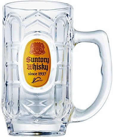 Suntory Kaku Large Size Mug Glass 23oz 700ml - WAFUU JAPAN