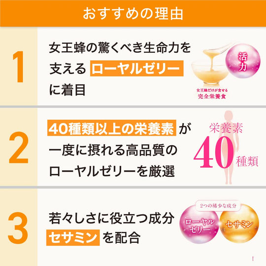 Suntory Royal Jelly + Sesamin E (120 tablets) - WAFUU JAPAN