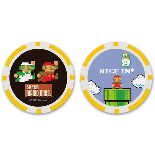 Super Mario Enjoy Caddie Bag Super Mario Bros Golf Green Chip Marker - Mario/Luigi - WAFUU JAPAN