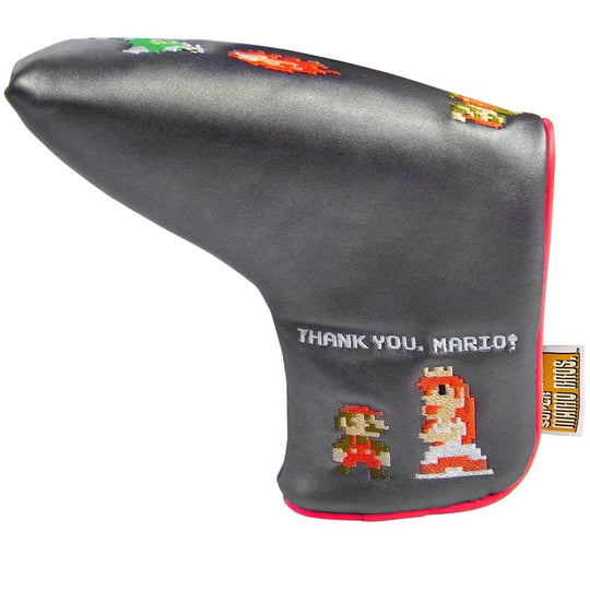 Super Mario Enjoy Caddie Bag Super Mario Bros Putter Cover (Pin Type) SBPT002 Black - WAFUU JAPAN