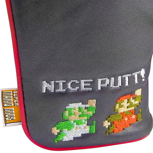 Super Mario Enjoy Caddie Bag Super Mario Bros Putter Cover (Pin Type) SBPT002 Black - WAFUU JAPAN