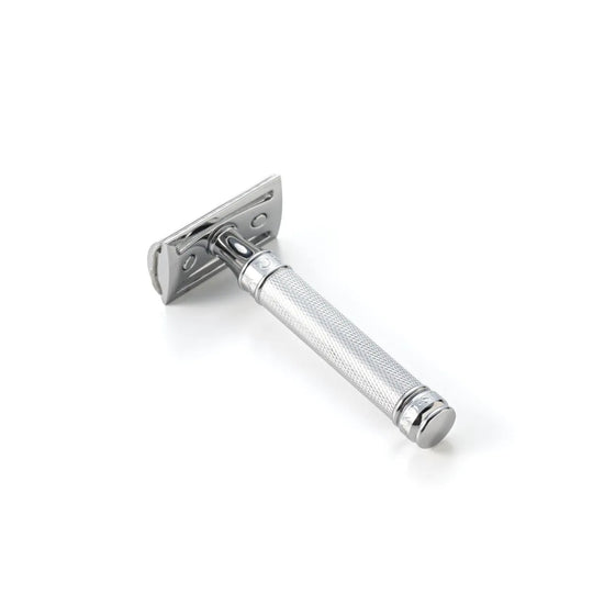 SUWADA double edge safety razor short chrome DE89KN14BL - WAFUU JAPAN