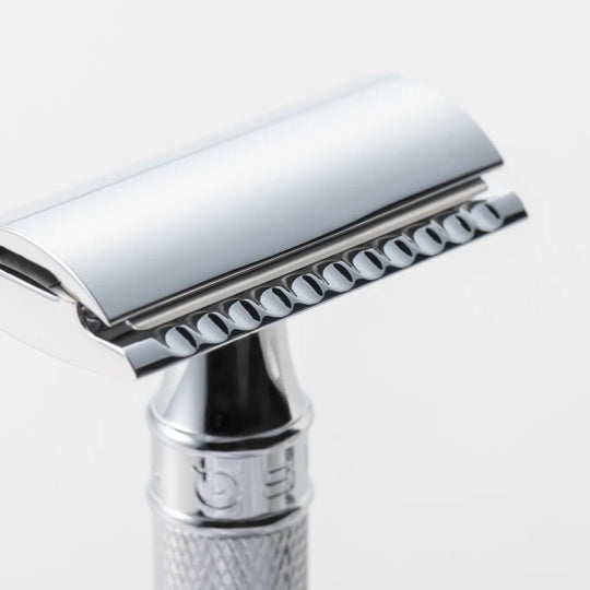 SUWADA double edge safety razor short chrome DE89KN14BL - WAFUU JAPAN