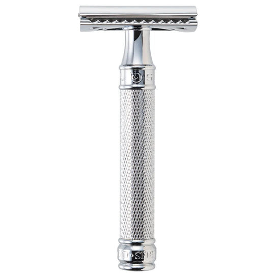 SUWADA double edge safety razor short chrome DE89KN14BL - WAFUU JAPAN