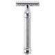SUWADA rasoir de sûreté double lame compact fait main DE89KN14BL chrome 90 mm