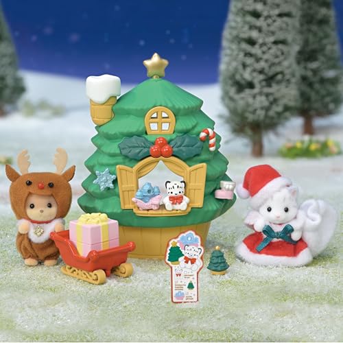 Sylvanian Families Baby Santa Christmas Tree House Dollhouse Set SE214 3 Years Up - WAFUU JAPAN