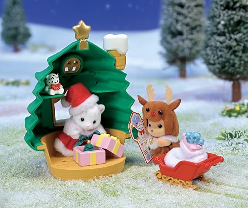 Sylvanian Families Baby Santa Christmas Tree House Dollhouse Set SE214 3 Years Up - WAFUU JAPAN