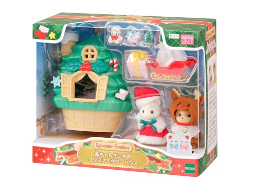 Sylvanian Families Baby Santa Christmas Tree House Dollhouse Set SE214 3 Years Up - WAFUU JAPAN