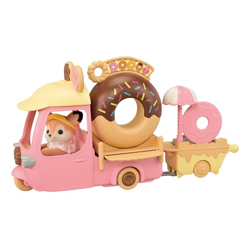 Sylvanian Families Delicious Donut Wagon Food Cart Playset for Kids M - 93 3 Years Up - WAFUU JAPAN