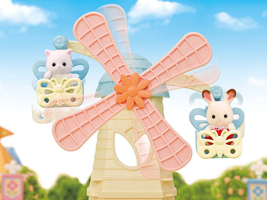 Sylvanian Families Flower Windmill Playground Set KO - 70 Age 3+ Dollhouse Playset by EPOCH - WAFUU JAPAN