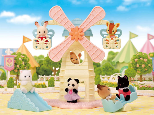 Sylvanian Families Flower Windmill Playground Set KO - 70 Age 3+ Dollhouse Playset by EPOCH - WAFUU JAPAN