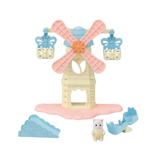 Sylvanian Families Flower Windmill Playground Set KO - 70 Age 3+ Dollhouse Playset by EPOCH - WAFUU JAPAN