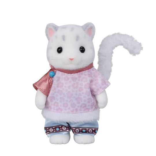 Sylvanian Families FS - 55 Yuki Snow Leopard Family Set Dollhouse Toy for Ages 3 Plus - WAFUU JAPAN