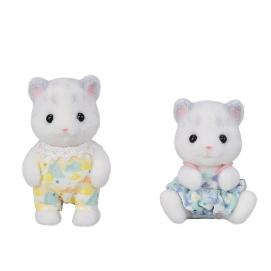 Sylvanian Families FS - 55 Yuki Snow Leopard Family Set Dollhouse Toy for Ages 3 Plus - WAFUU JAPAN