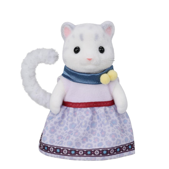 Sylvanian Families FS - 55 Yuki Snow Leopard Family Set Dollhouse Toy for Ages 3 Plus - WAFUU JAPAN