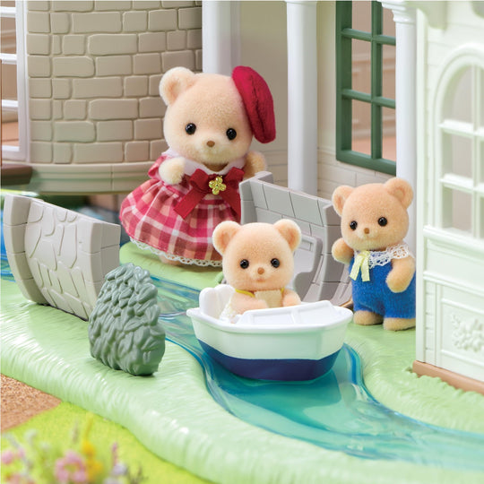 Sylvanian Families H - 52 Sparkling Waterside Red - Roof Dollhouse (Ages 3+) - WAFUU JAPAN