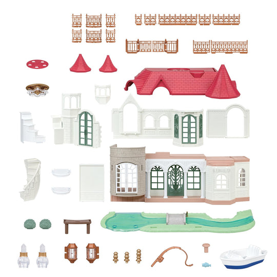 Sylvanian Families H - 52 Sparkling Waterside Red - Roof Dollhouse (Ages 3+) - WAFUU JAPAN