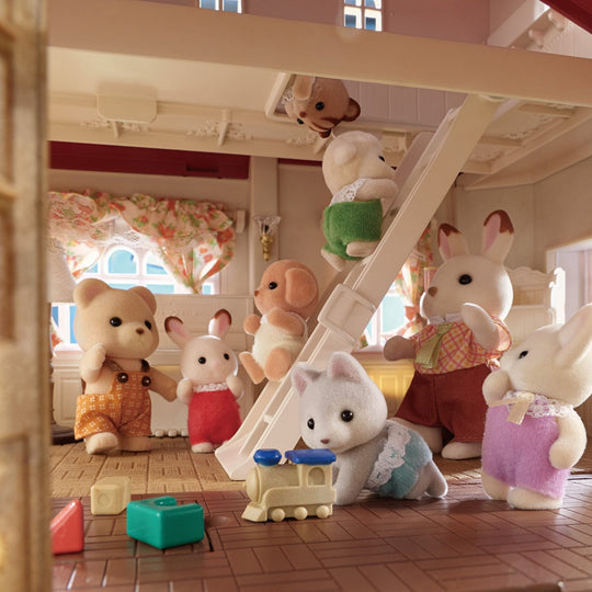 Sylvanian Families House Big house with a red roof - The attic is a secret room Har51 - WAFUU JAPAN