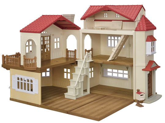 Sylvanian Families House Big house with a red roof - The attic is a secret room Har51 - WAFUU JAPAN