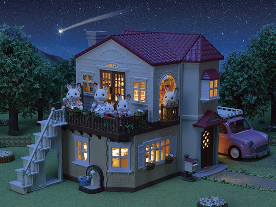 Sylvanian Families House Big house with a red roof - The attic is a secret room Har51 - WAFUU JAPAN