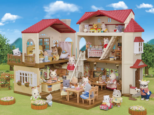 Sylvanian Families House Big house with a red roof - The attic is a secret room Har51 - WAFUU JAPAN