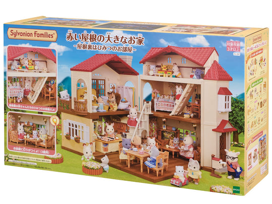 Sylvanian Families House Big house with a red roof - The attic is a secret room Har51 - WAFUU JAPAN