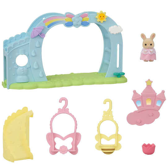 Sylvanian Families Nursery School Playground Swing Set Toy Dollhouse for Ages 3 Plus - WAFUU JAPAN