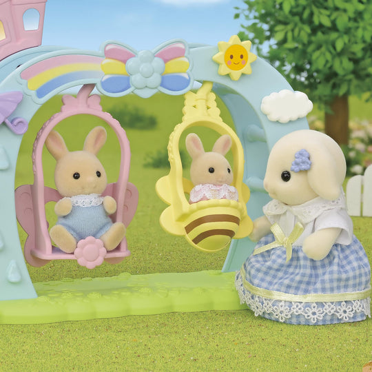 Sylvanian Families Nursery School Playground Swing Set Toy Dollhouse for Ages 3 Plus - WAFUU JAPAN