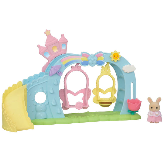 Sylvanian Families Nursery School Playground Swing Set Toy Dollhouse for Ages 3 Plus - WAFUU JAPAN