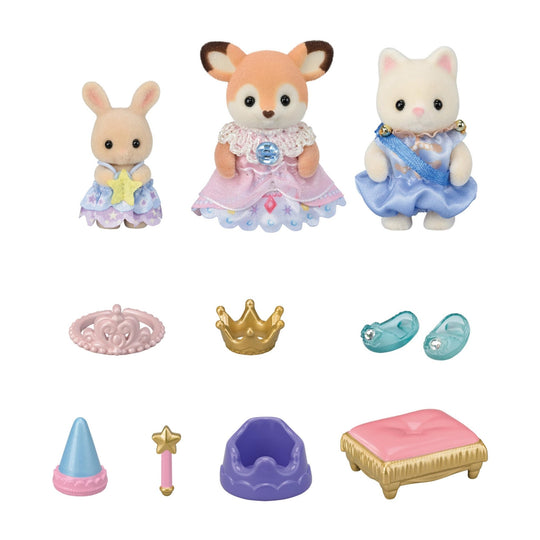 Sylvanian Families Princess Glass Shoes Nursery School Playset S - 77 for Ages 3 Plus - WAFUU JAPAN