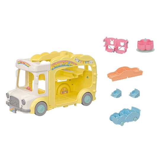 Sylvanian Families School Bus Toy Dollhouse Set S - 70 for Children 3 Years Up - WAFUU JAPAN