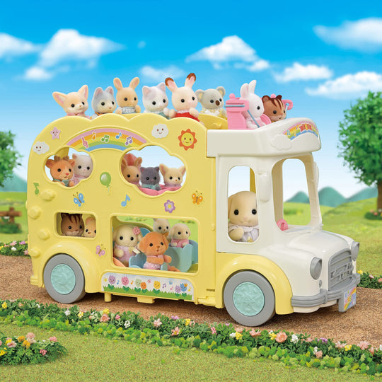 Sylvanian Families School Bus Toy Dollhouse Set S - 70 for Children 3 Years Up - WAFUU JAPAN