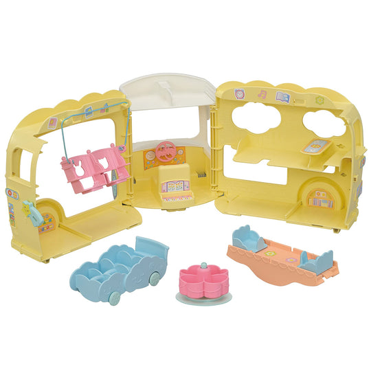 Sylvanian Families School Bus Toy Dollhouse Set S - 70 for Children 3 Years Up - WAFUU JAPAN