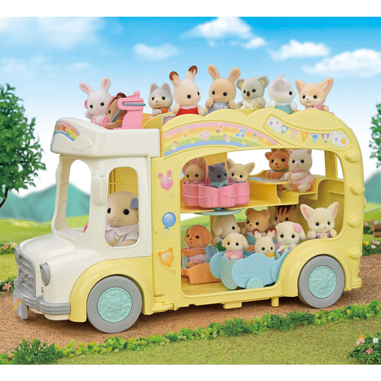 Sylvanian Families School Bus Toy Dollhouse Set S - 70 for Children 3 Years Up - WAFUU JAPAN